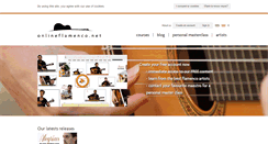Desktop Screenshot of onlineflamenco.net