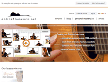 Tablet Screenshot of onlineflamenco.net